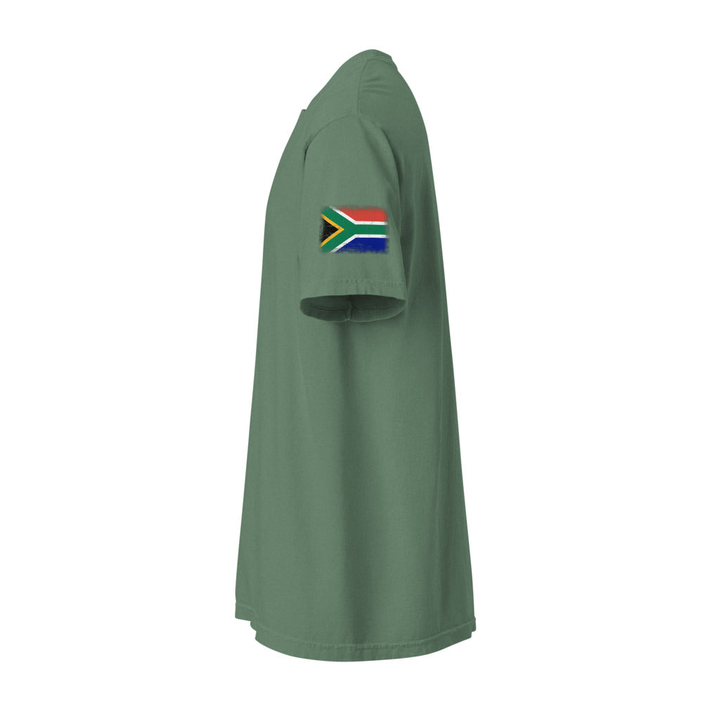 South Africa Flag Tee — Sleeve — Light Green