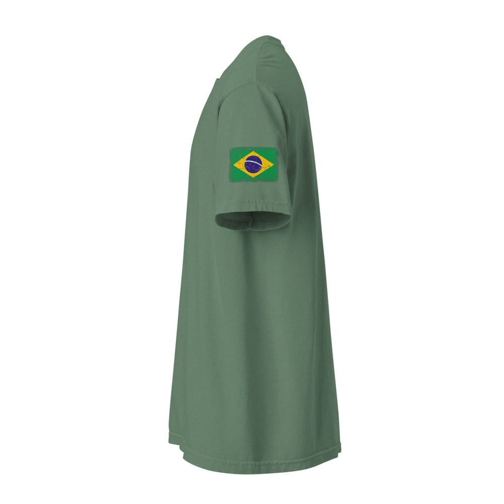 Brasil Flag Tee — Sleeve — Light Green