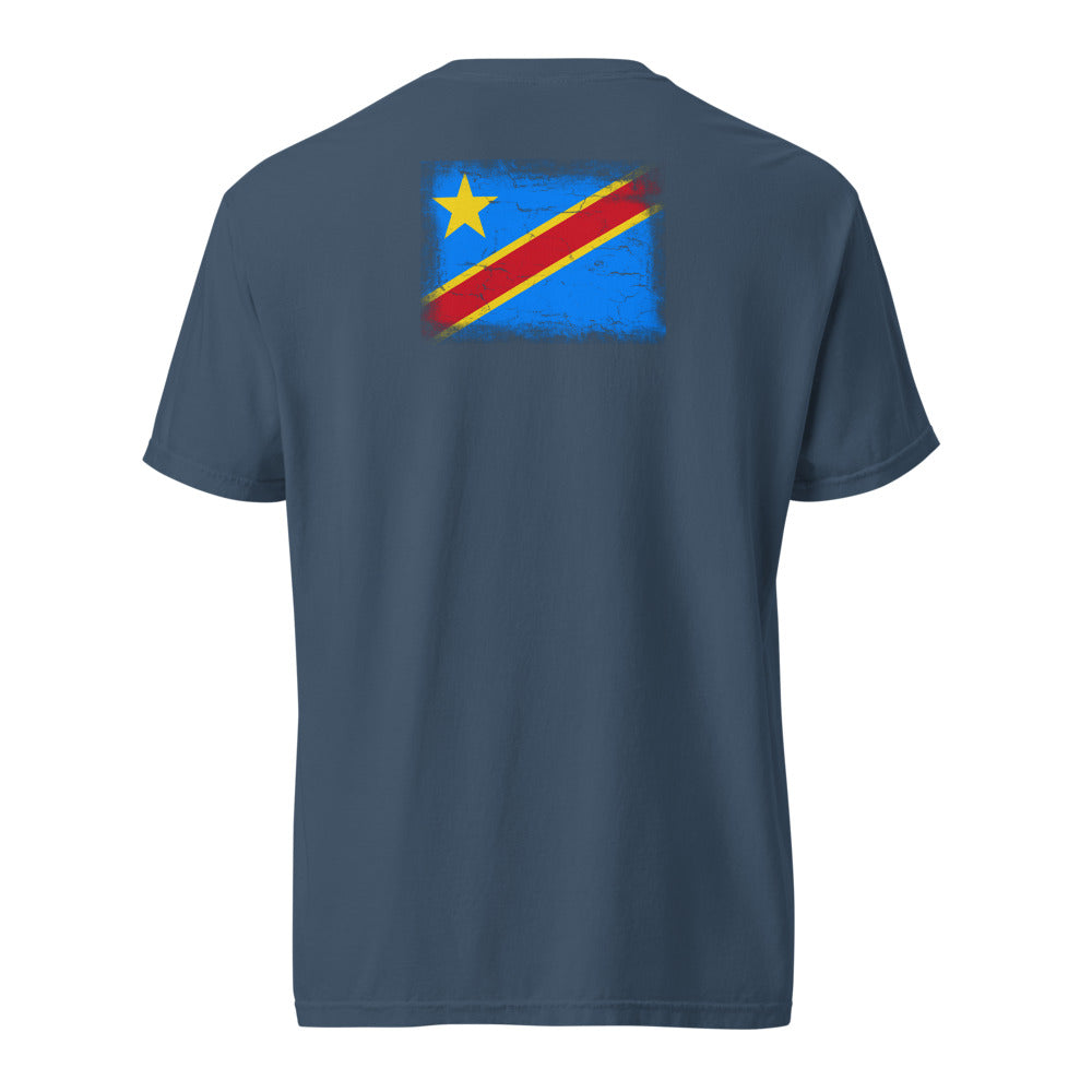 Congo Flag Tee — Back — Midnight