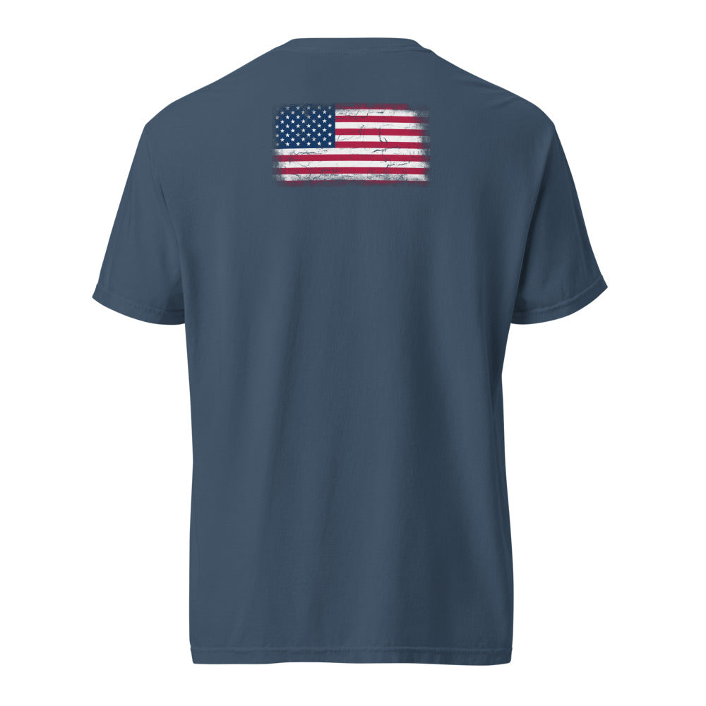 USA Flag Tee — Back — Midnight