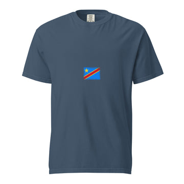 Congo Flag Tee | Minimal | Unisex | Heavyweight Cotton