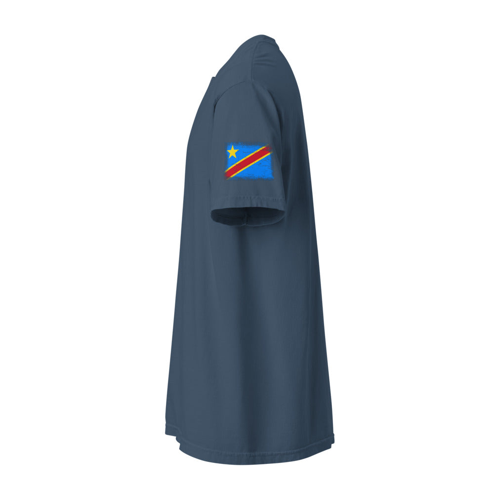 Congo Flag Tee — Sleeve — Midnight