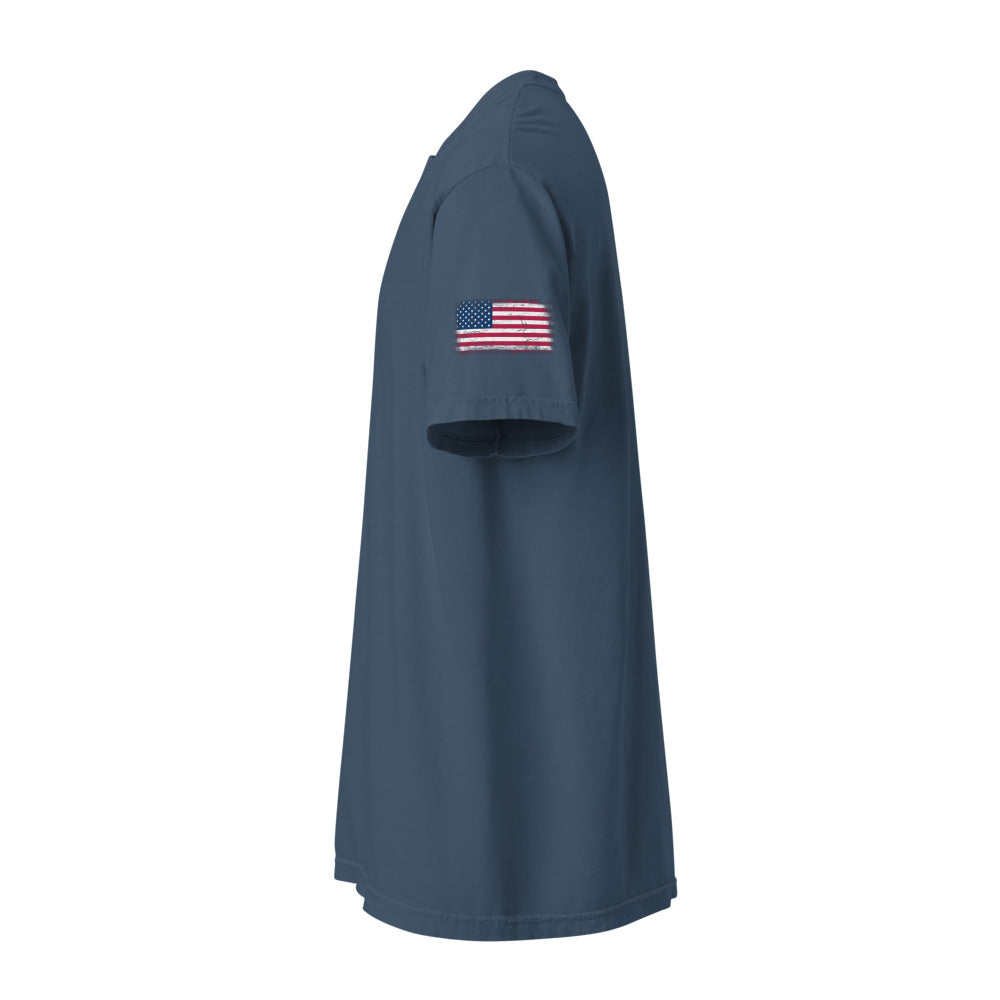 USA Flag Tee — Sleeve — Midnight