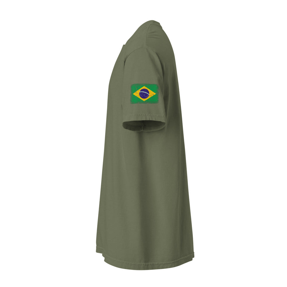 Brasil Flag Tee — Sleeve — Moss
