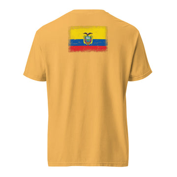Ecuador Flag Tee | Back Print | Unisex | Heavyweight Cotton