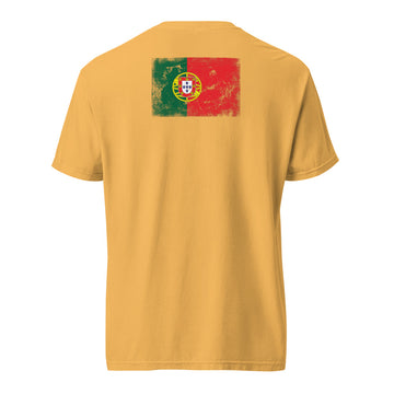 Portugal Flag Tee | Back Print | Unisex | Heavyweight Cotton