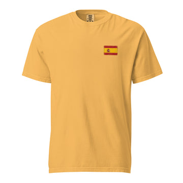 Spain Flag Tee | Front | Unisex | Heavyweight Cotton