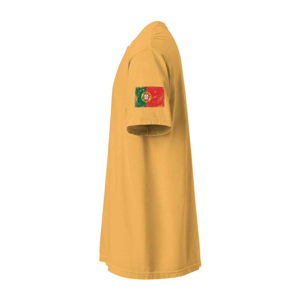 Portugal Flag Tee — Sleeve — Mustard