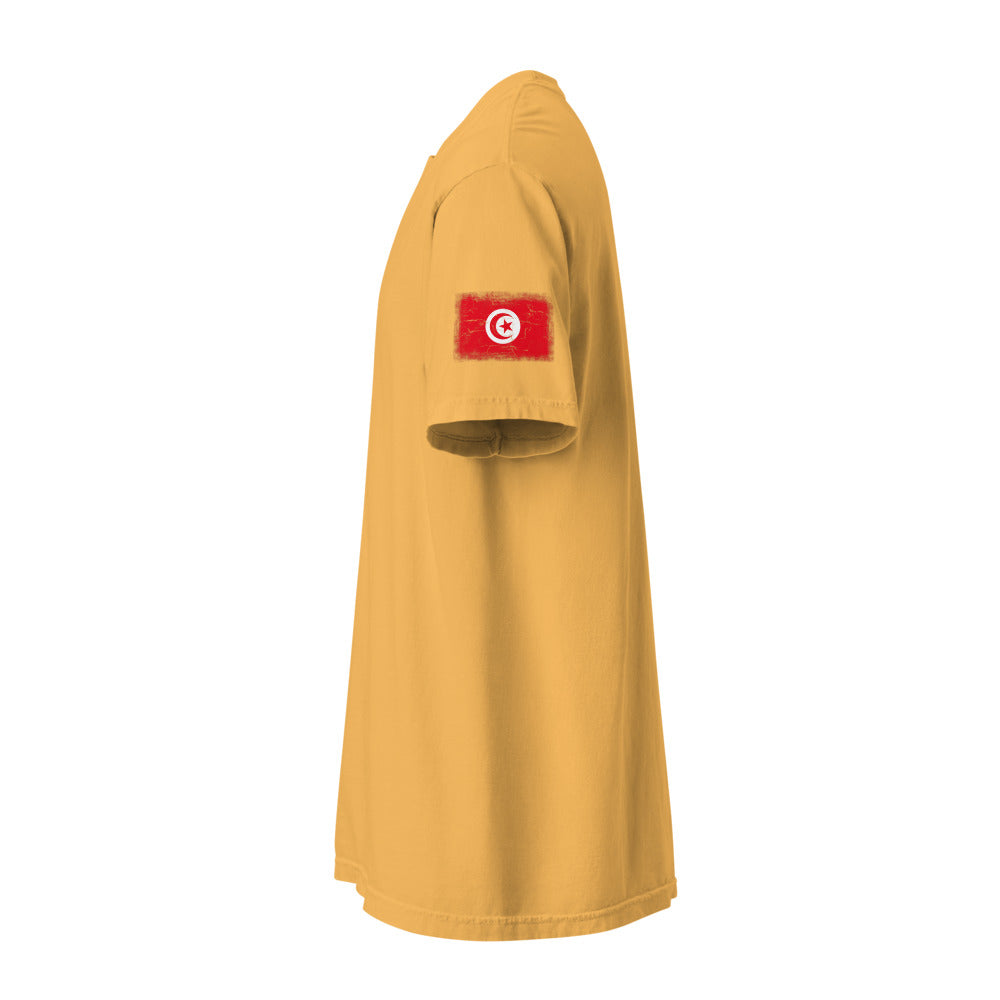 Tunisia Flag Tee — Sleeve — Mustard