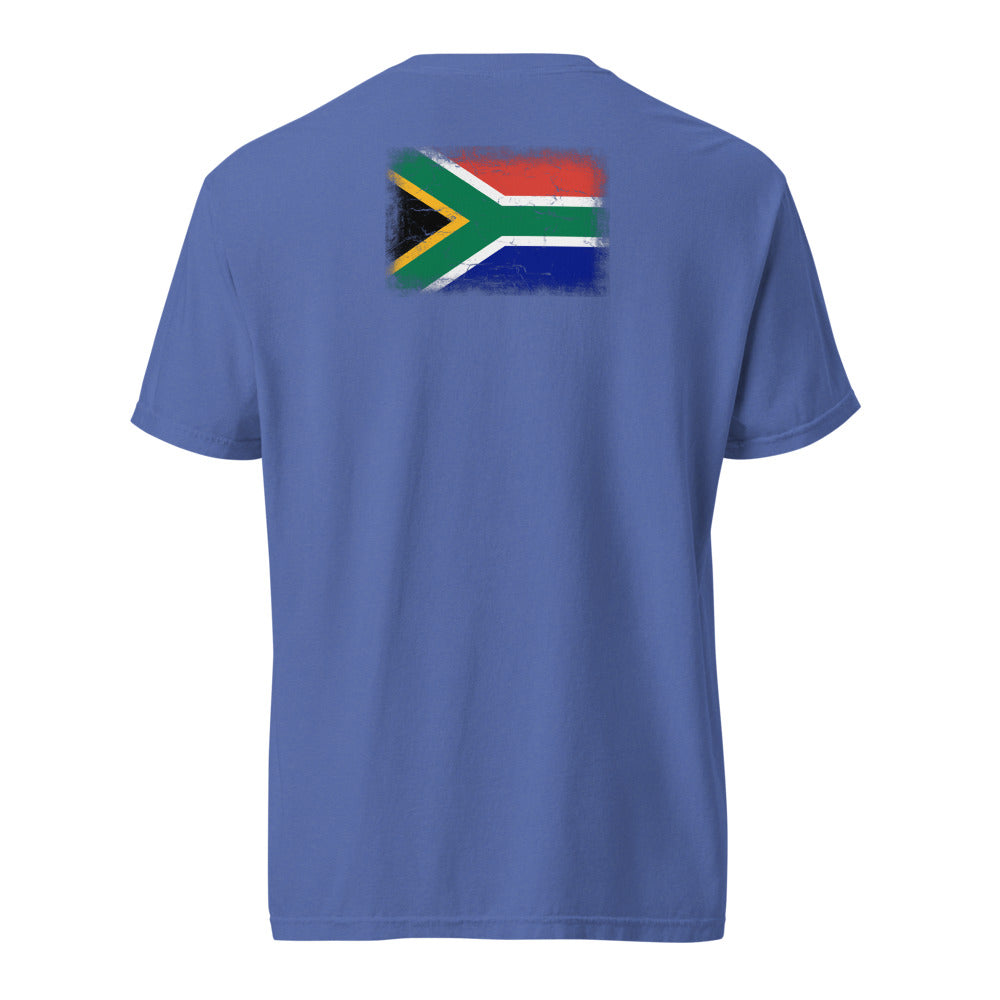 South Africa Flag Tee — Back — Mystic Blue