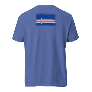 Cape Verde Flag Tee | Back Print | Unisex | Heavyweight Cotton