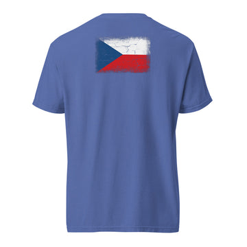 Czechia Flag Tee | Back Print | Unisex | Heavyweight Cotton