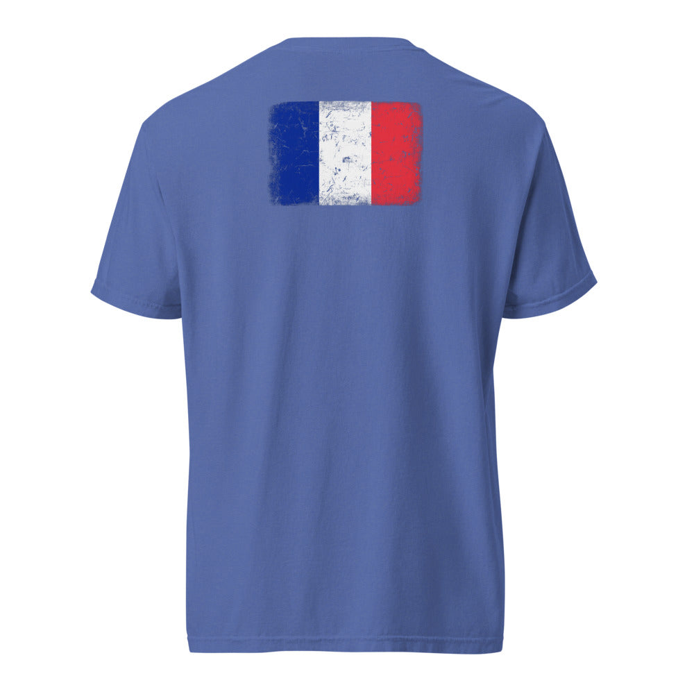 France Flag Tee — Back — Mystic Blue