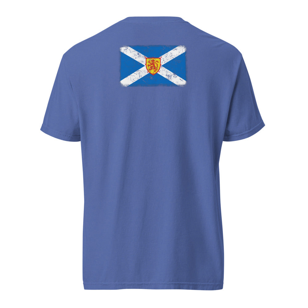 Scotland Flag Tee — Back — Mystic Blue