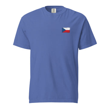 Czechia Flag Tee | Front | Unisex | Heavyweight Cotton