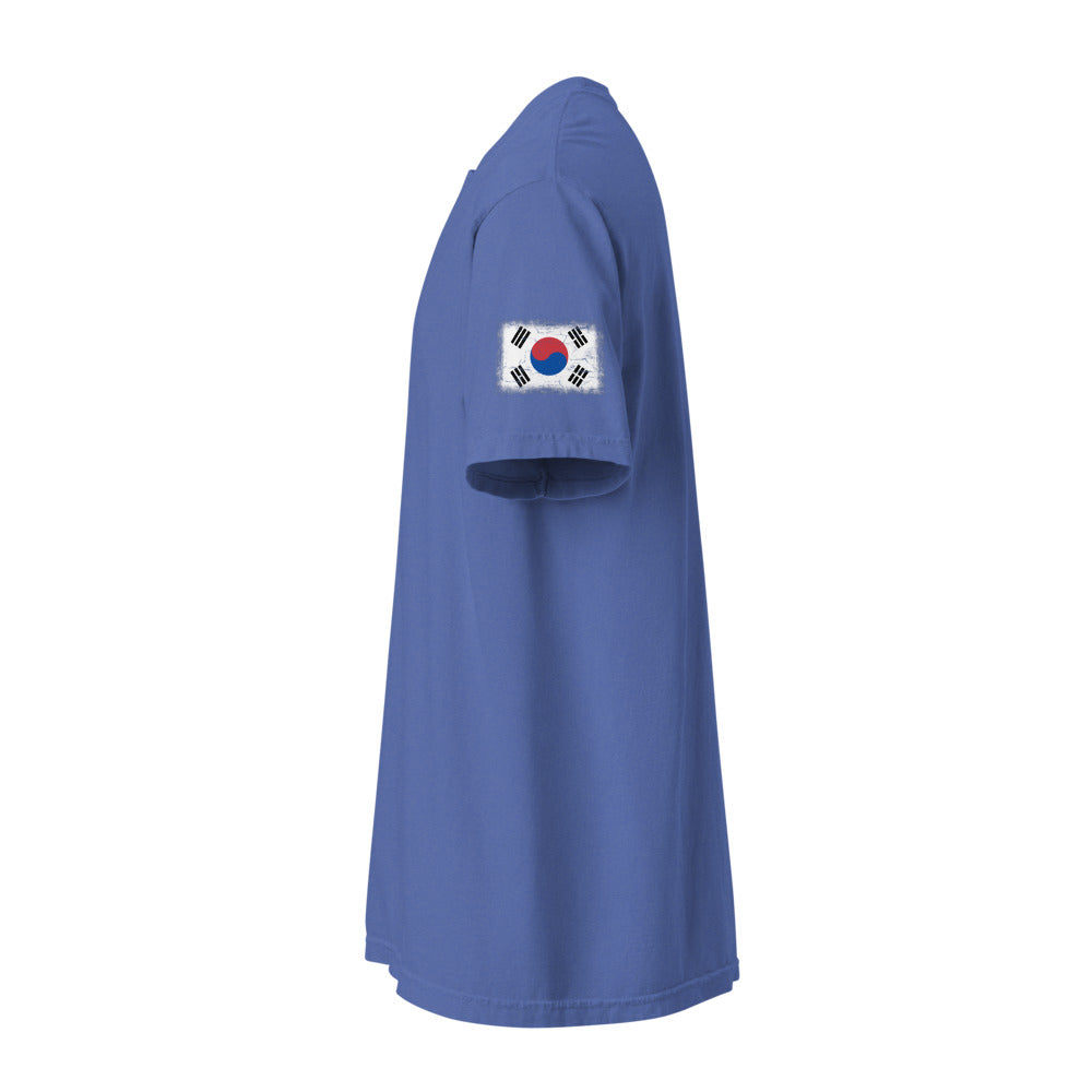 South Korea Flag Tee — Sleeve — Mystic Blue