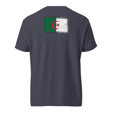 Algeria Flag Tee | Back Print | Unisex | Heavyweight Cotton