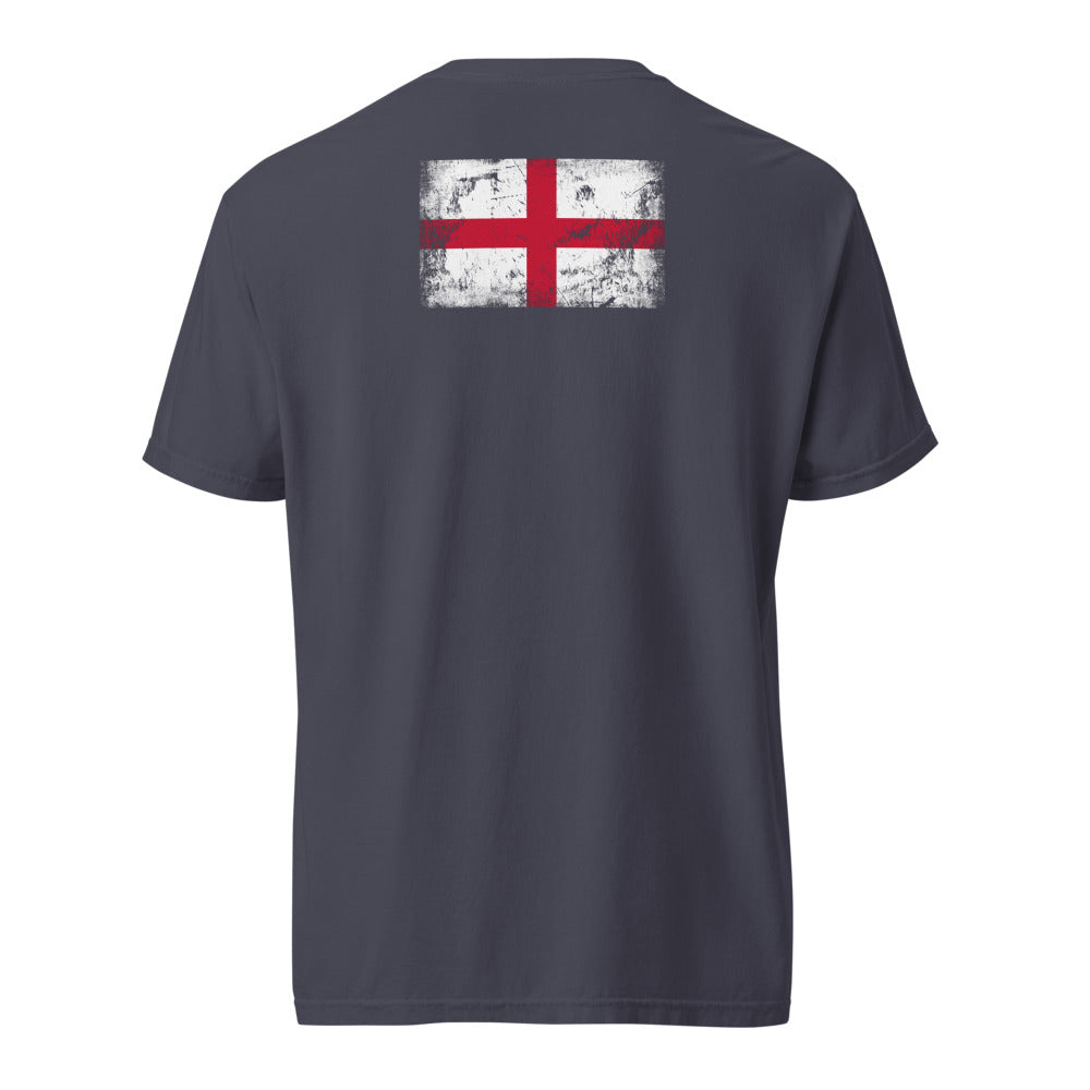 England Flag Tee — Back — Navy