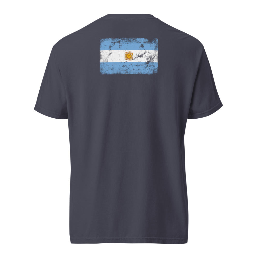 Argentina Flag Tee — Back — Navy