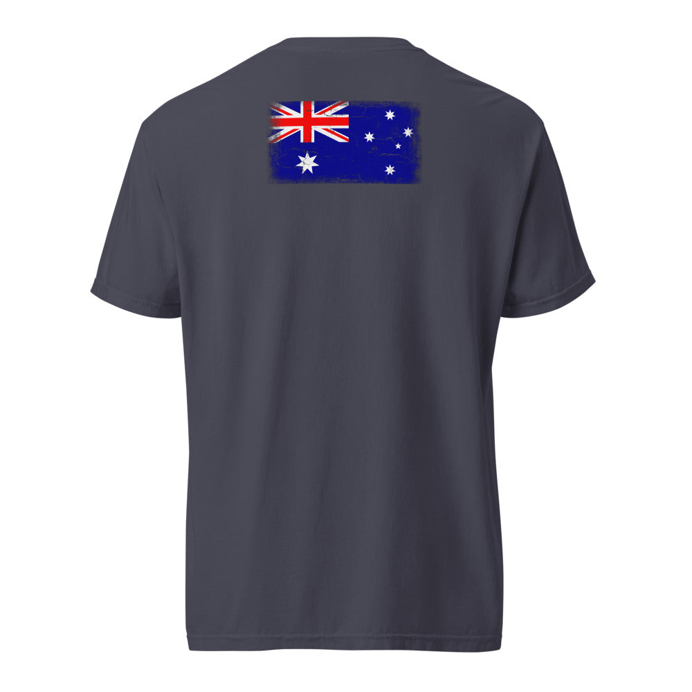 Australia Flag Tee — Back — Navy
