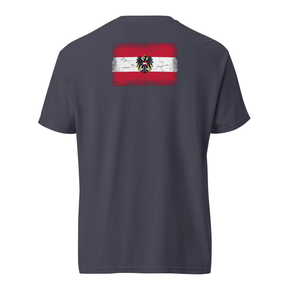 Austria Flag Tee — Back — Navy
