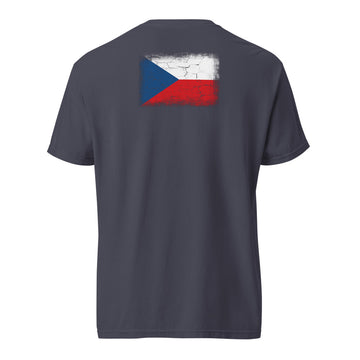 Czechia Flag Tee | Back Print | Unisex | Heavyweight Cotton
