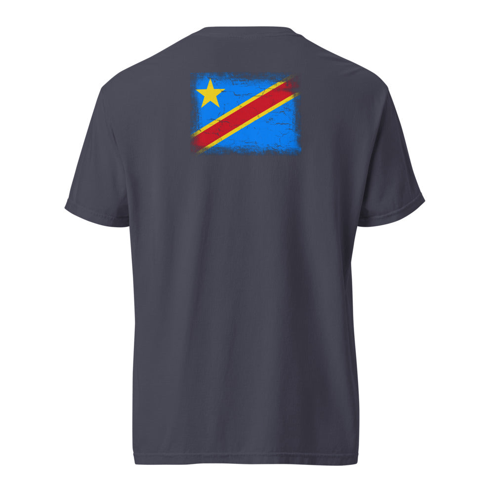 Congo Flag Tee — Back — Navy