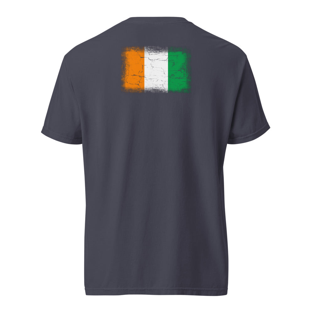 Côte d'Ivoire Flag Tee — Back — Navy