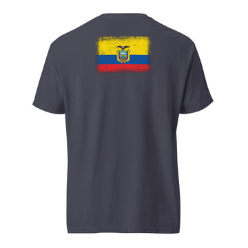 Ecuador Flag Tee | Back Print | Unisex | Heavyweight Cotton