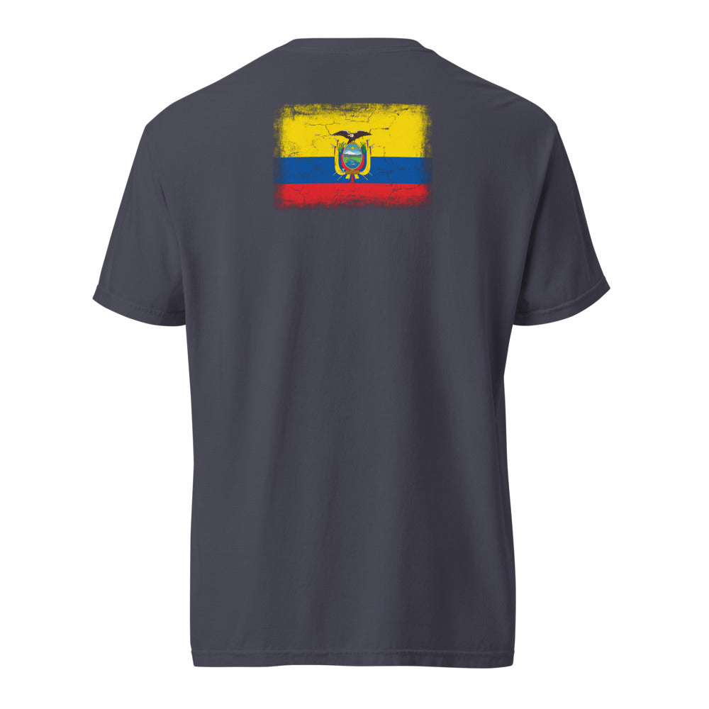 Ecuador Flag Tee — Back — Navy