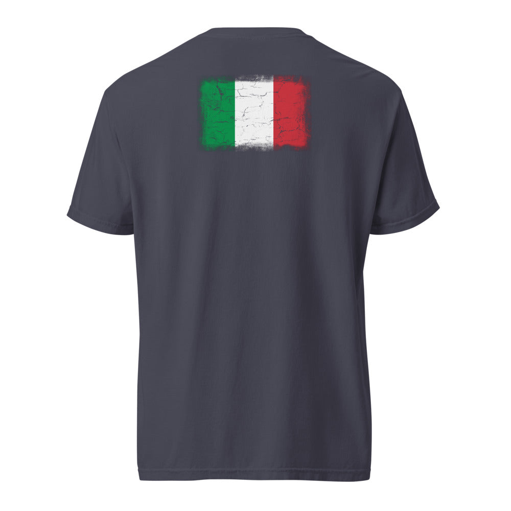 Italy Flag Tee — Back — Navy
