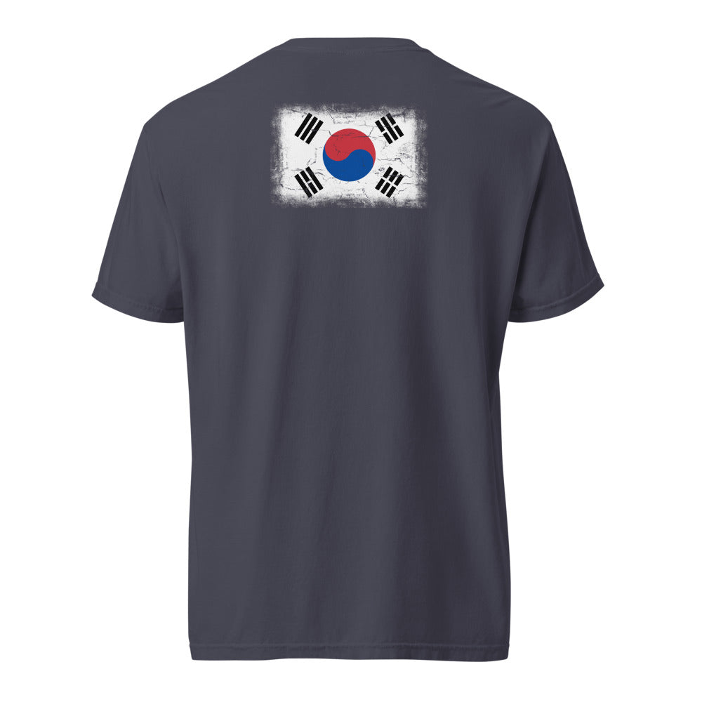 South Korea Flag Tee — Back — Navy