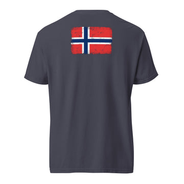 Norway Flag Tee | Back Print | Unisex | Heavyweight Cotton