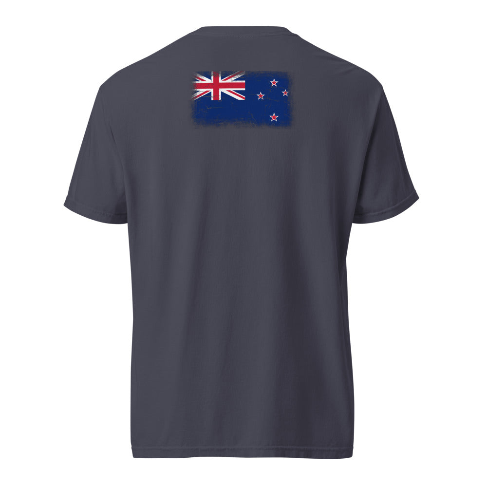 New Zealand Flag Tee — Back — Navy