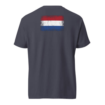 Netherlands Flag Tee | Back Print | Unisex | Heavyweight Cotton