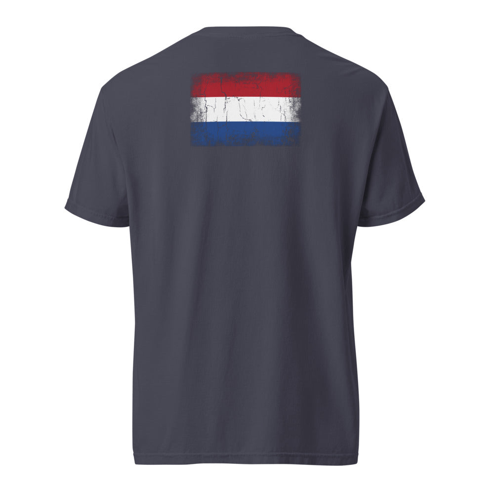 Netherlands Flag Tee — Back — Navy