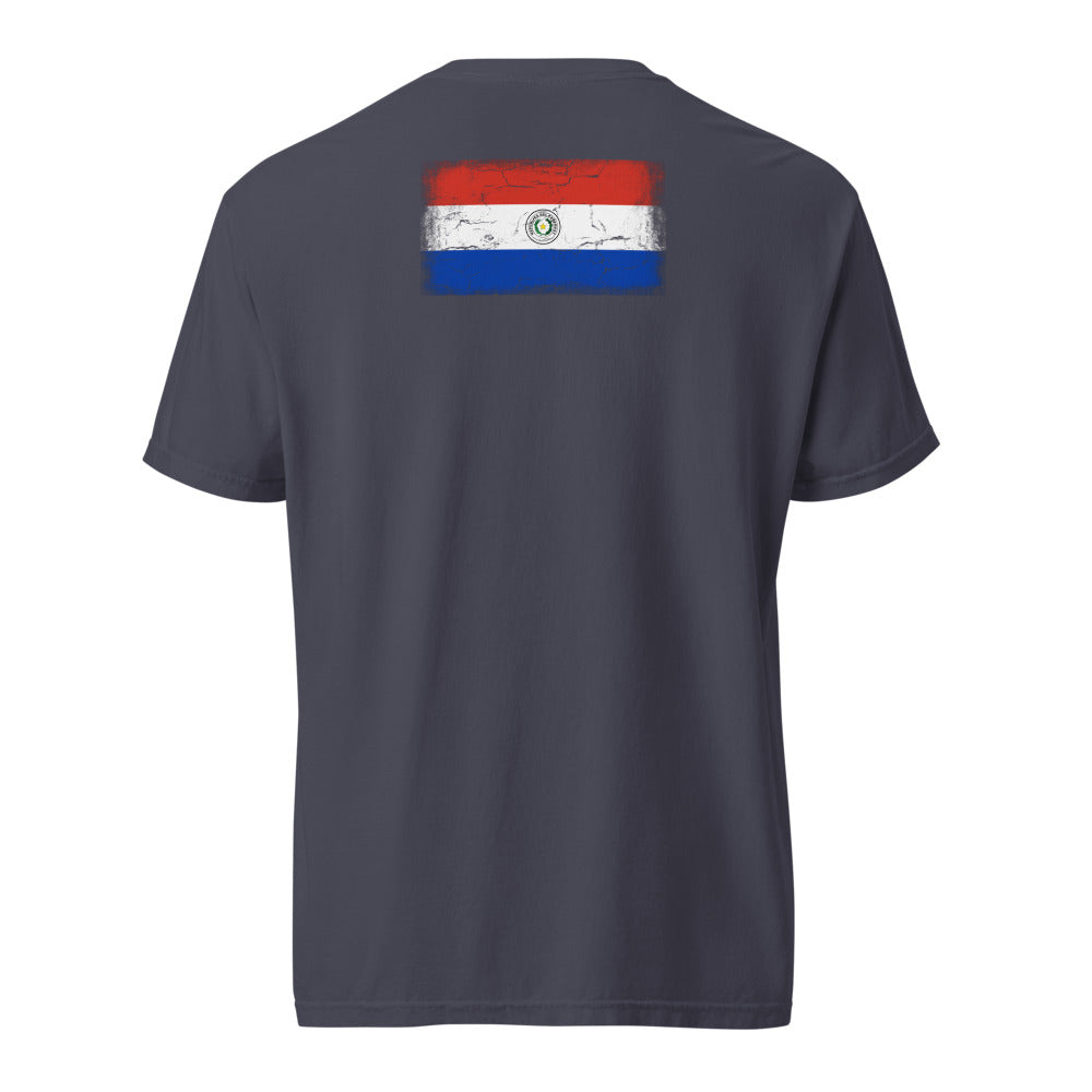 Paraguay Flag Tee — Back — Navy