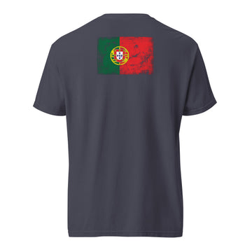 Portugal Flag Tee | Back Print | Unisex | Heavyweight Cotton