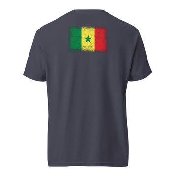 Senegal Flag Tee | Back Print | Unisex | Heavyweight Cotton