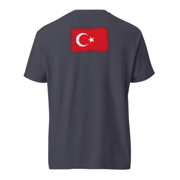 Türkiye Flag Tee | Back Print | Unisex | Heavyweight Cotton