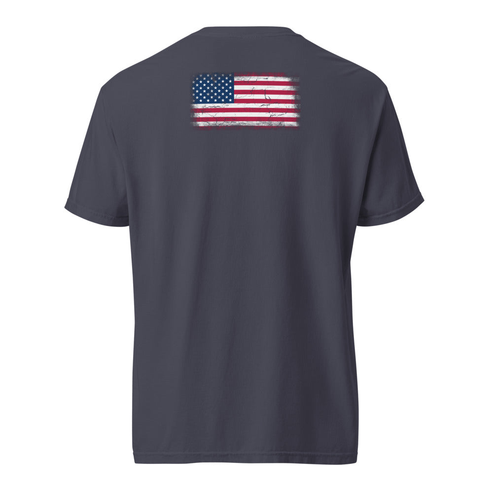 USA Flag Tee — Back — Navy