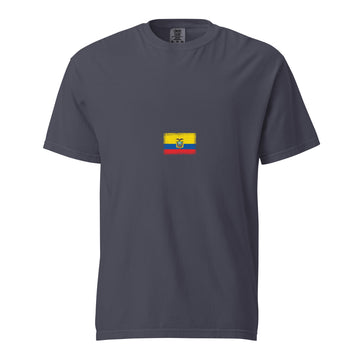 Ecuador Flag Tee | Minimal | Unisex | Heavyweight Cotton