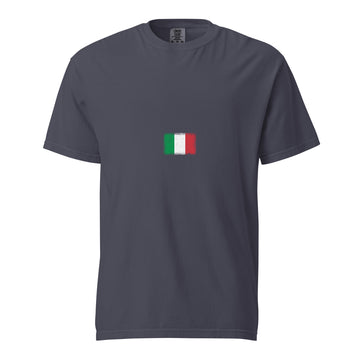 Italy Flag Tee | Minimal | Unisex | Heavyweight Cotton