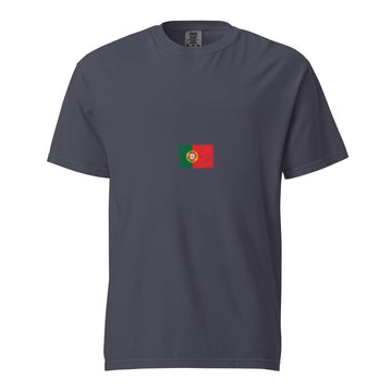 Portugal Flag Tee | Minimal | Unisex | Heavyweight Cotton