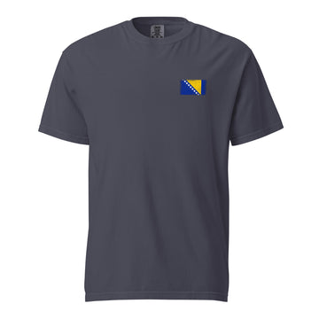 Bosnia and Herzegovina Flag Tee | Front | Unisex | Heavyweight Cotton