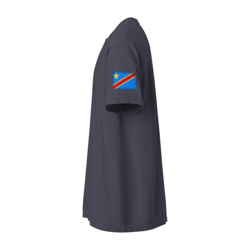 Congo Flag Tee | Sleeve Badge | Unisex | Heavyweight Cotton