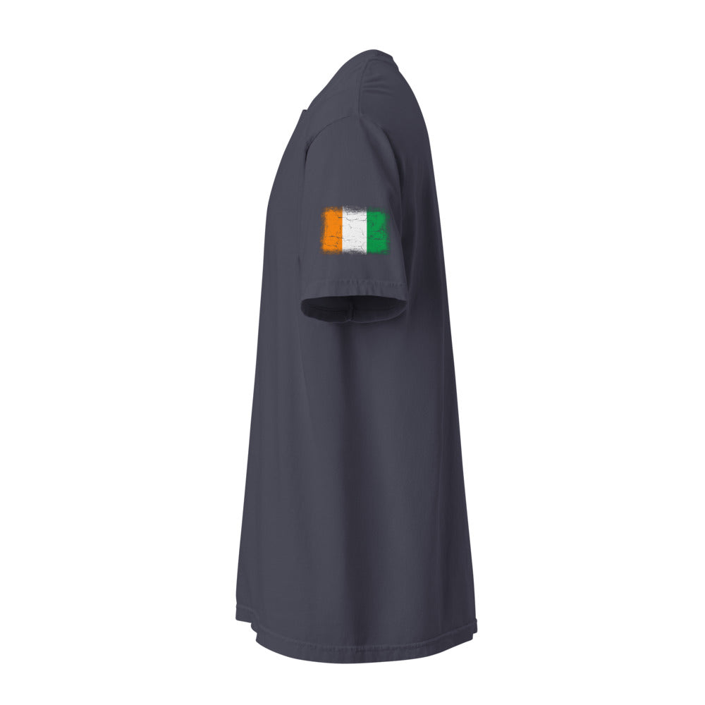 Côte d'Ivoire Flag Tee — Sleeve — Navy