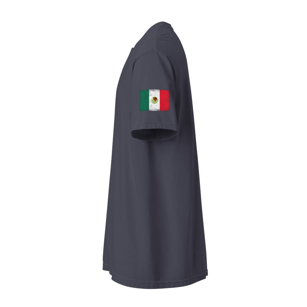 Mexico Flag Tee — Sleeve — Navy