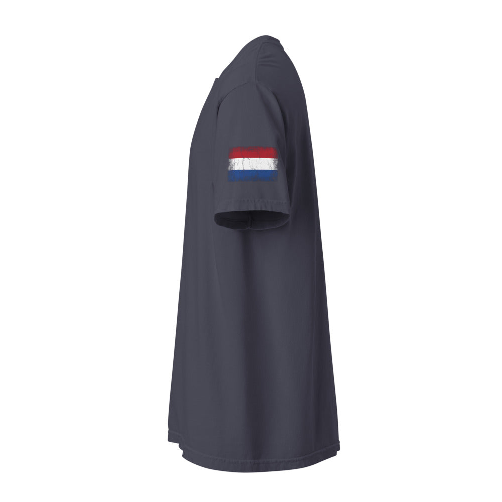 Netherlands Flag Tee — Sleeve — Navy