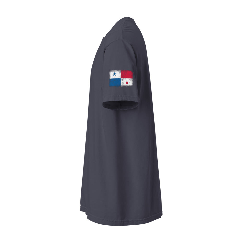 Panama Flag Tee — Sleeve — Navy